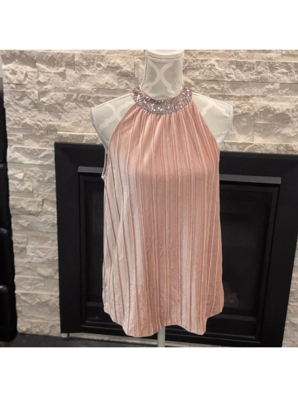 Cable & Gauge Pink Tank Top